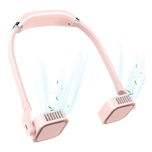 Jeteasy.ie Supercooler Headphone Style Neck Fan Pink Bladeless